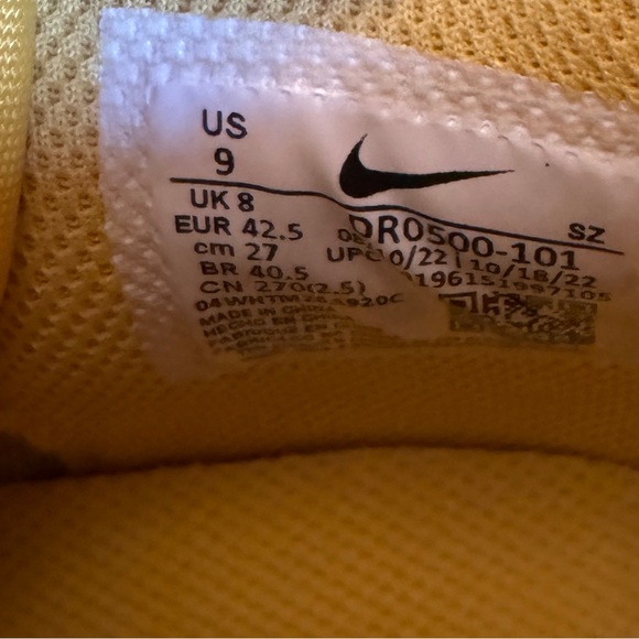 New Nike Air Force 1 Mid SP LTHR ‘Off-White /Varsity Maize’ Men’s Size 9 - Picture 14 of 16